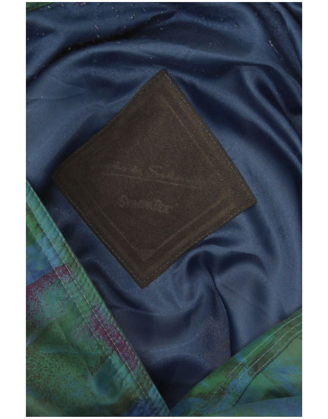 Sympatex Veste rembourrée à motif abstrait pour homme UK 14 Grand Vert Rétro