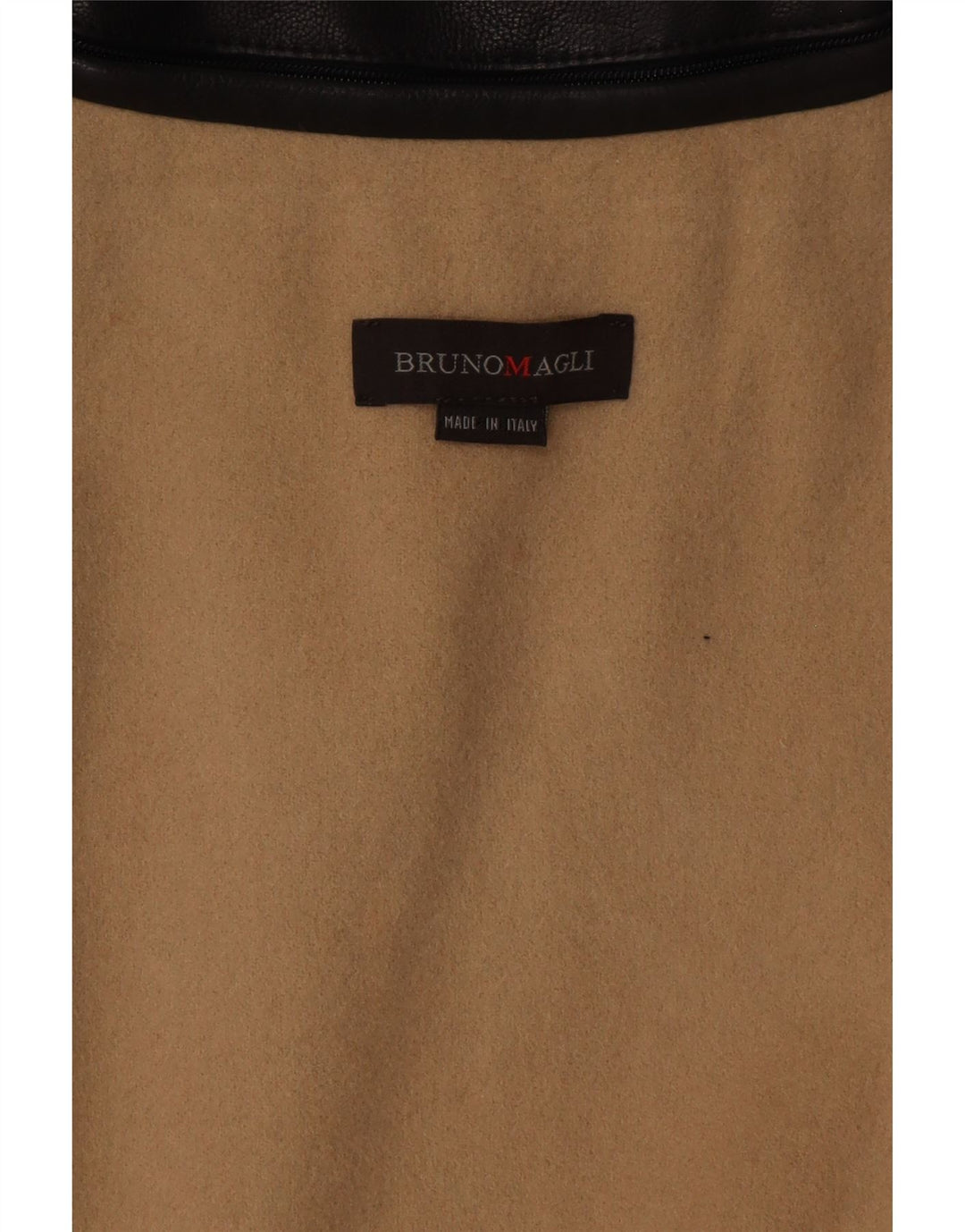 Bruno Magli Manteau en cuir à double boutonnage pour femme UK 12 Cuir noir moyen