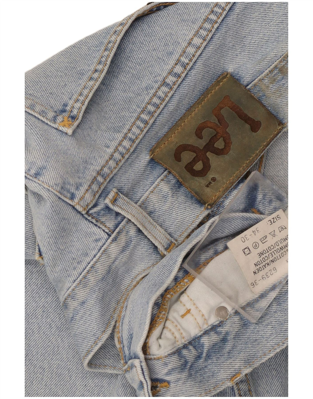 Lee Jean Droit Femme W34 L26 Bleu Coton