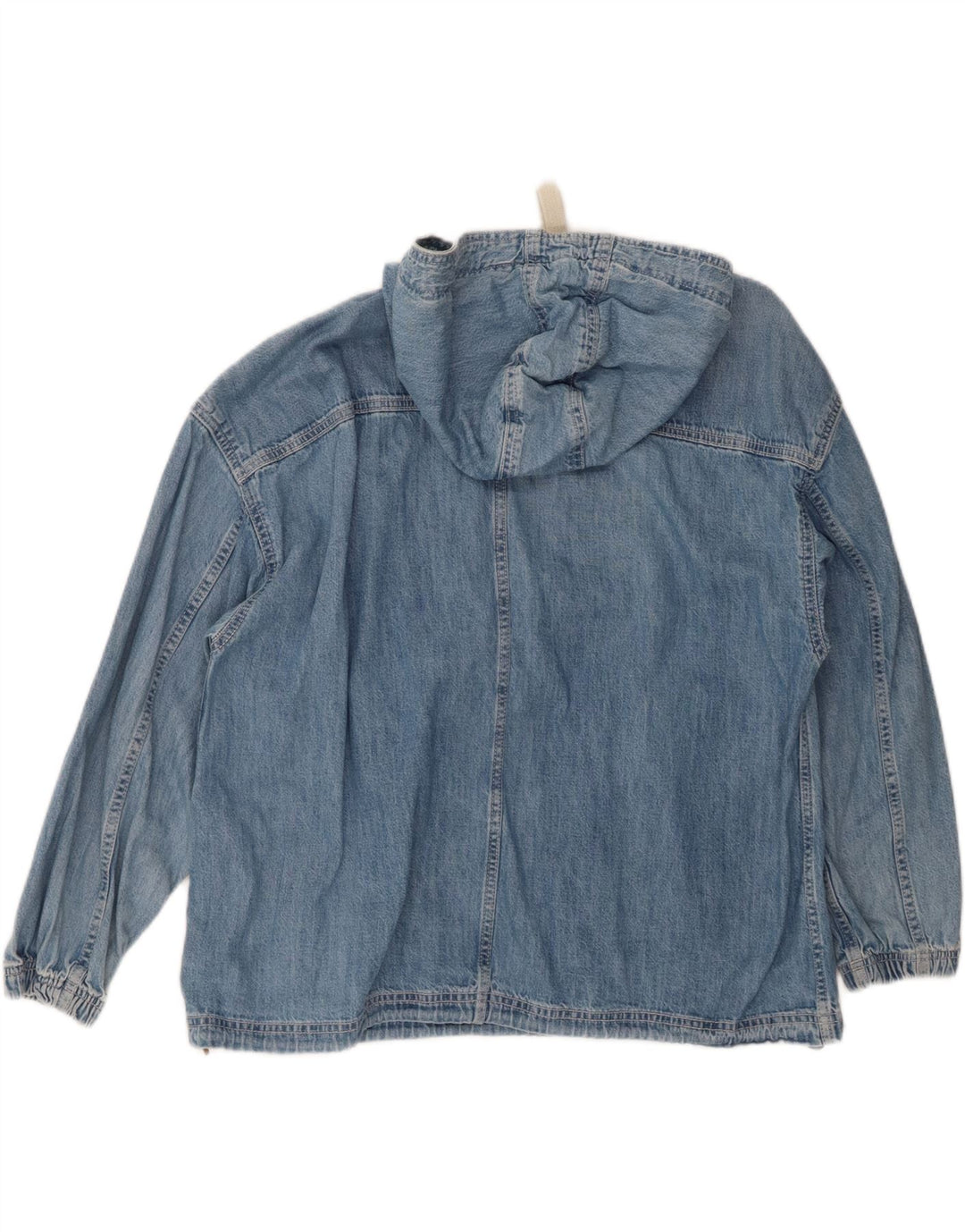 Gap Veste en jean à capuche pour femme UK 16 Large Bleu Coton