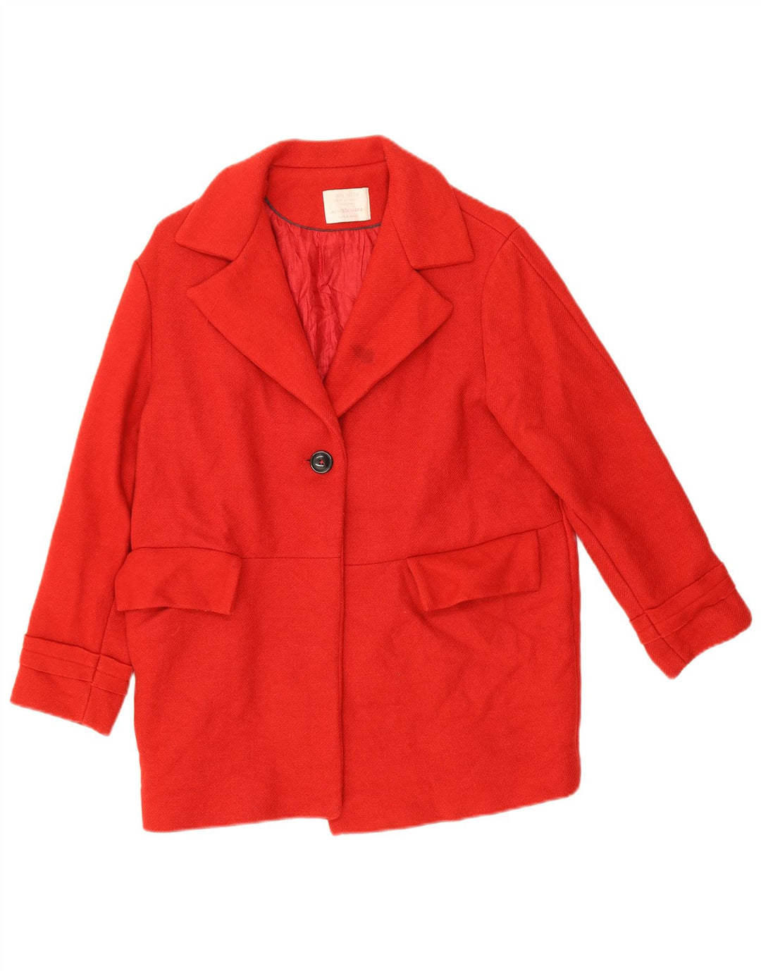Zara Manteau Filles 13-14 ans Acétate Rouge