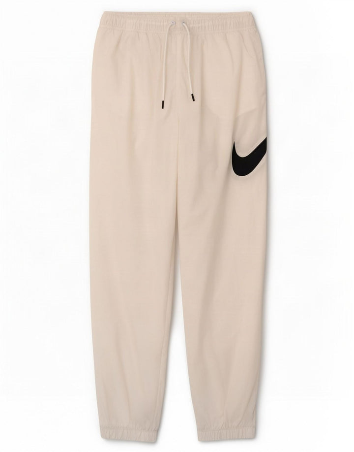 Nike Pantalon de survêtement graphique pour femme UK 12 Blanc moyen