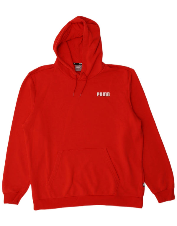 Puma Sweat à capuche pour homme XL Rouge Coton
