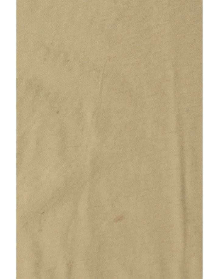 NIKE T-Shirt Homme Haut Jaune Moyen Coton