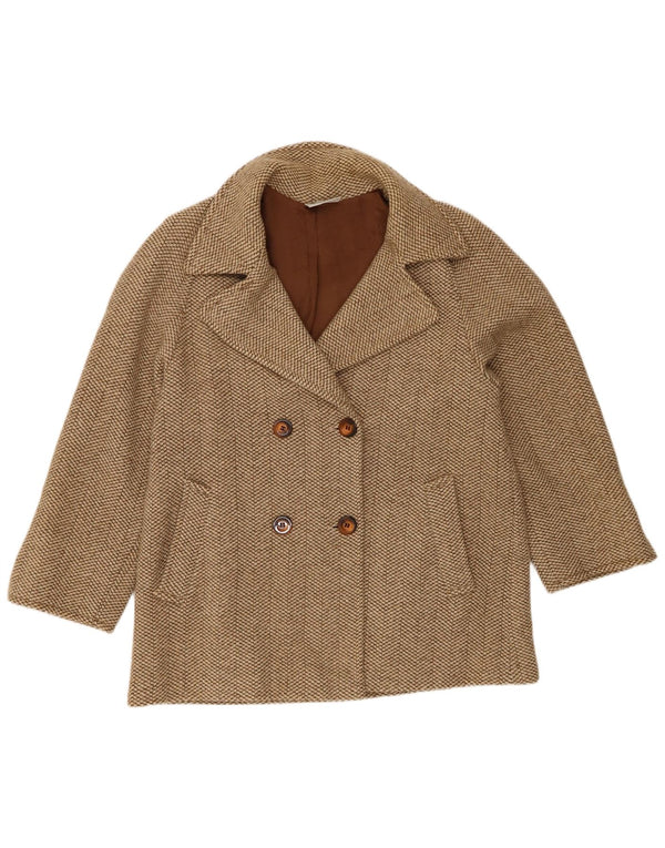 Gianfrediani Veste Blazer Croisée Femme IT 42 Laine Marron Moyen