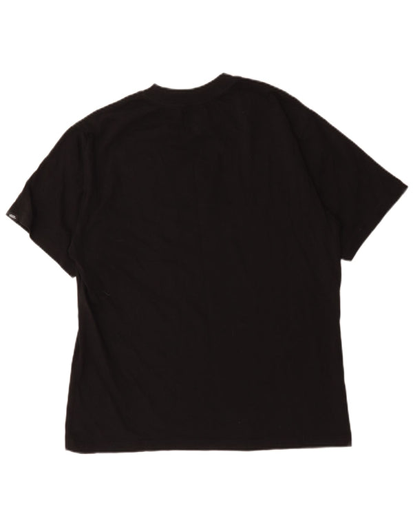 Vans T-shirt graphique coupe ample pour homme, petit, en coton noir
