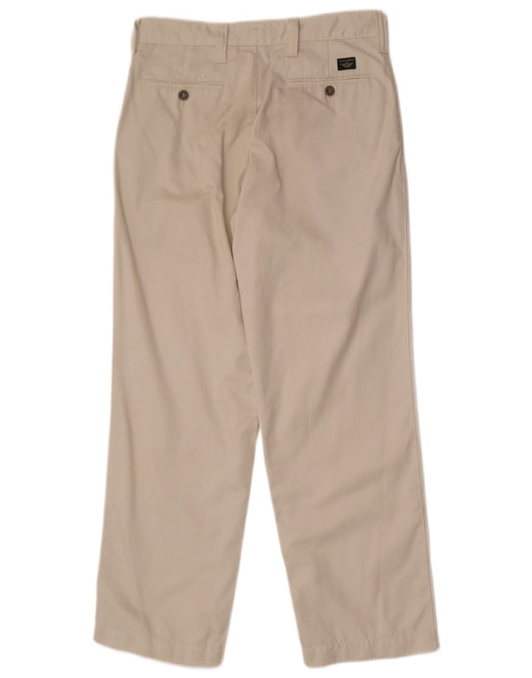 Dockers Pantalon Chino Droit Khakis W31 L30 Homme Blanc Cassé