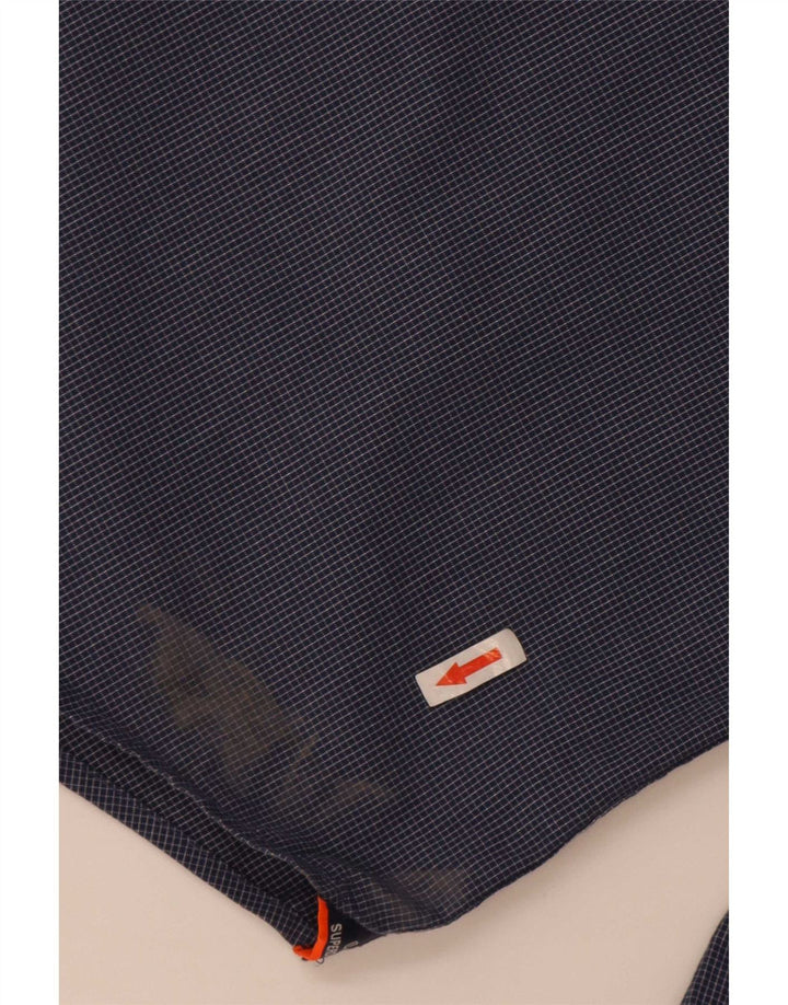 Superdry Chemise Regular Fit 2XL en Coton à Carreaux Bleu pour Homme
