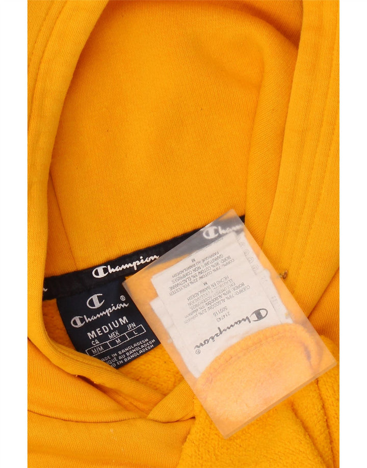 Champion Pull à Capuche Graphique Homme Jaune Moyen Coton
