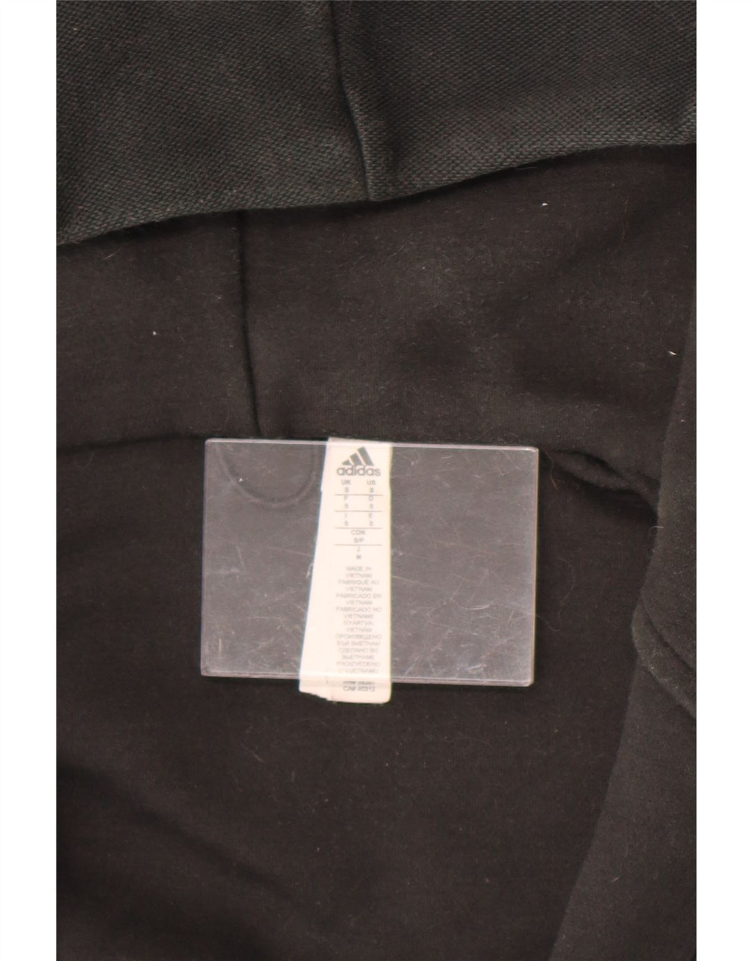 Adidas Pull à capuche zippé graphique pour homme Petit polyester noir