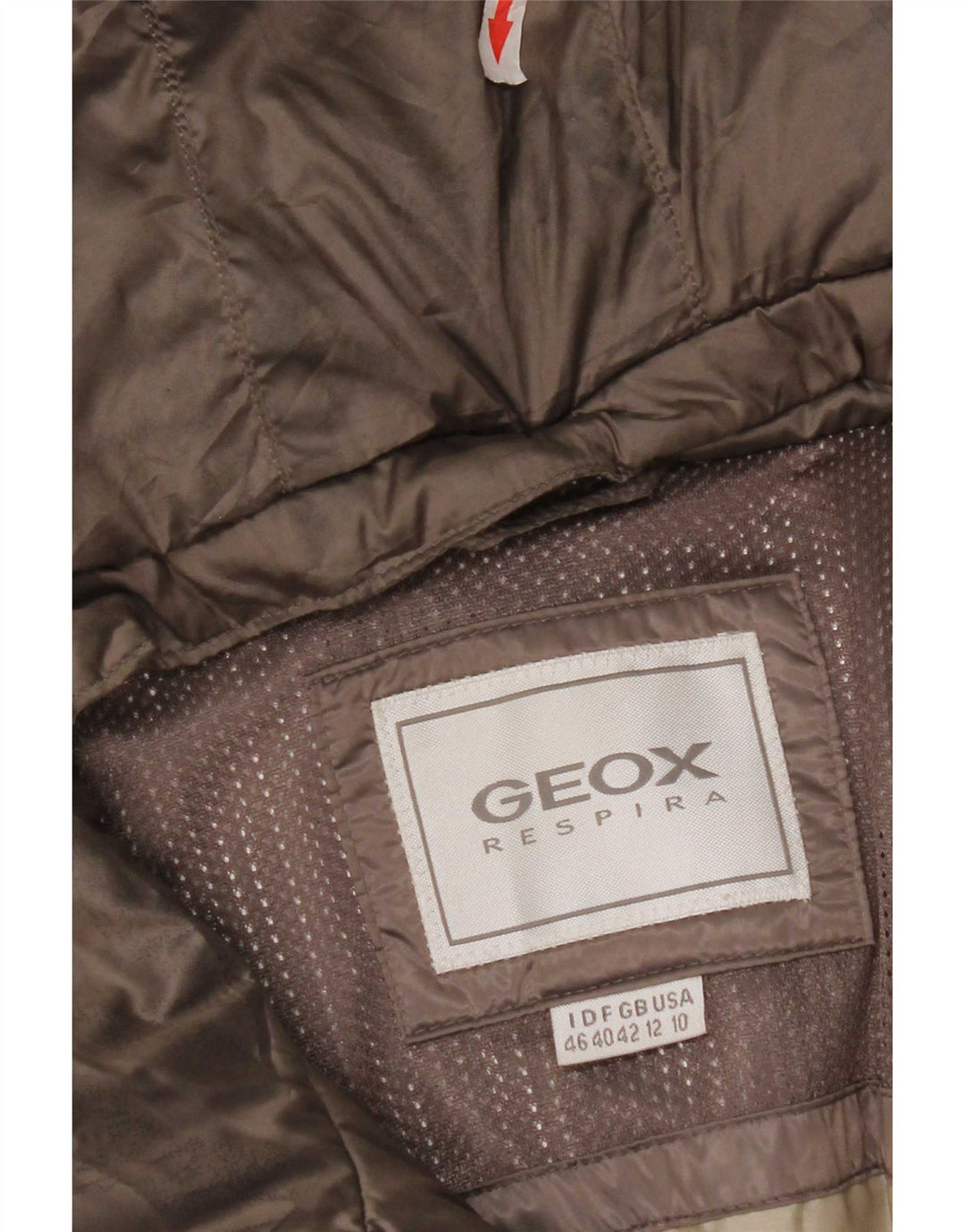 Geox Veste matelassée à capuche Respira pour femme UK 12 Gris moyen Polyester