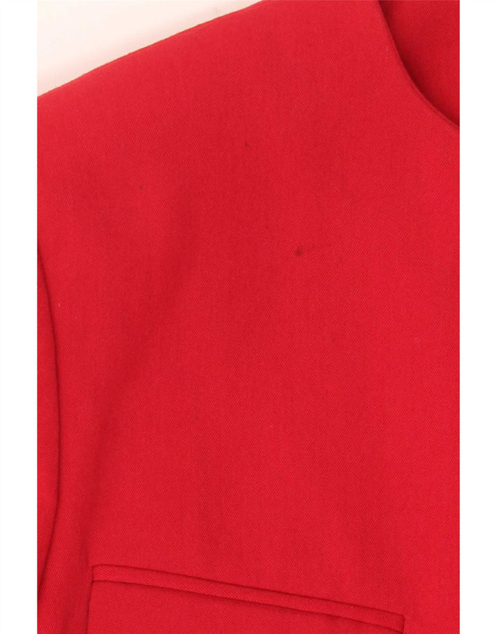 Seventy Veste Blazer 2 Boutons Femme IT 44 Laine Vierge Rouge Moyen