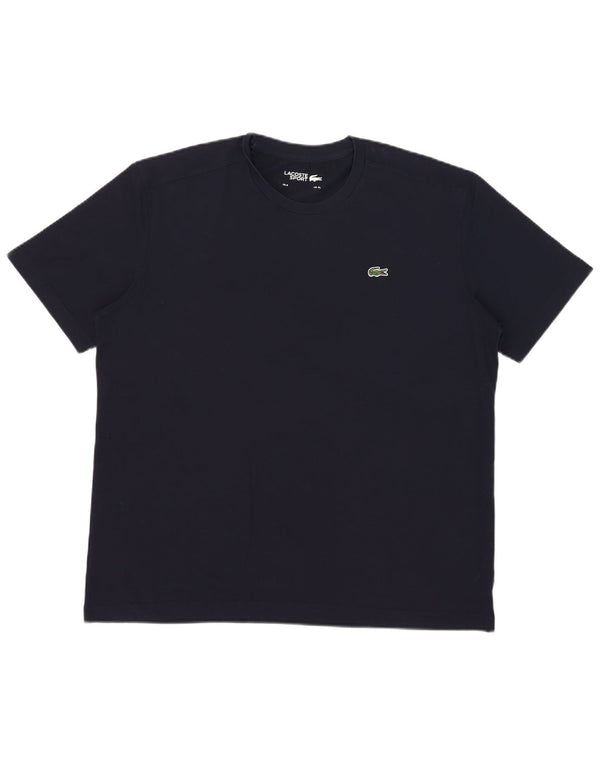 Lacoste T-Shirt Homme Top Taille 6 XL Bleu Marine Coton