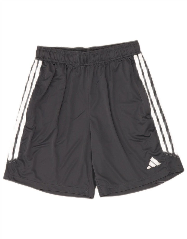 Adidas Short de Sport Aeroready Garçon 15-16 Ans Gris Polyester