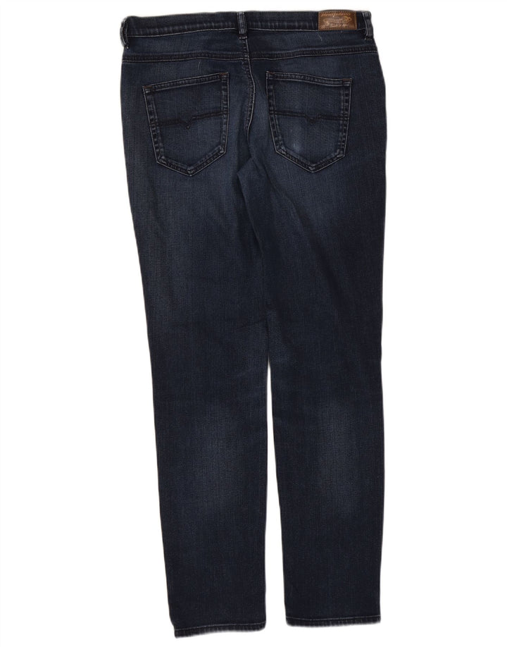 Diesel Femme Belthy Regular Slim Jean Droit W29 L30 Bleu Marine Coton