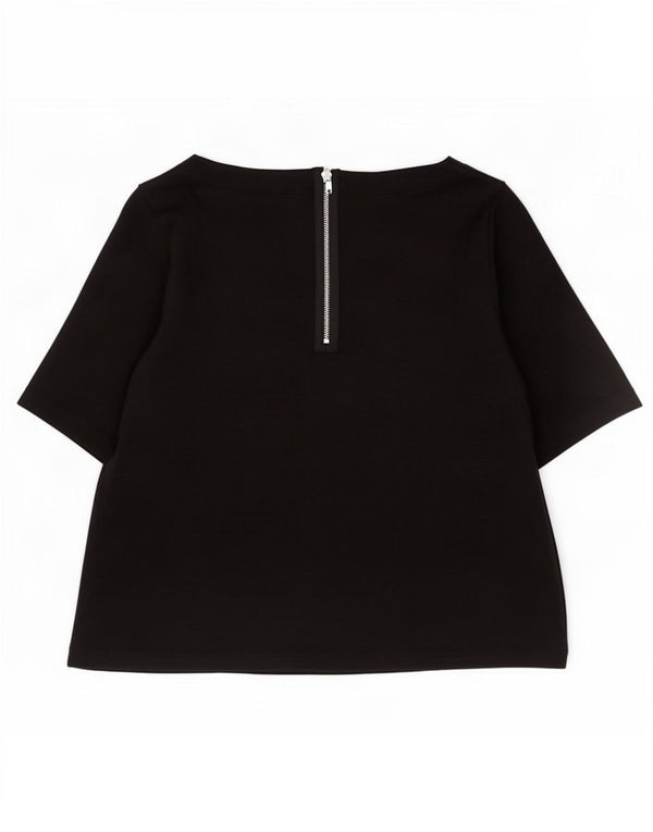 Gap Chemisier Femme Top UK 10 Small Noir Coton