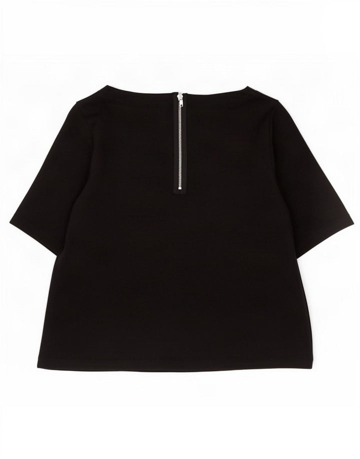 Gap Chemisier Femme Top UK 10 Small Noir Coton