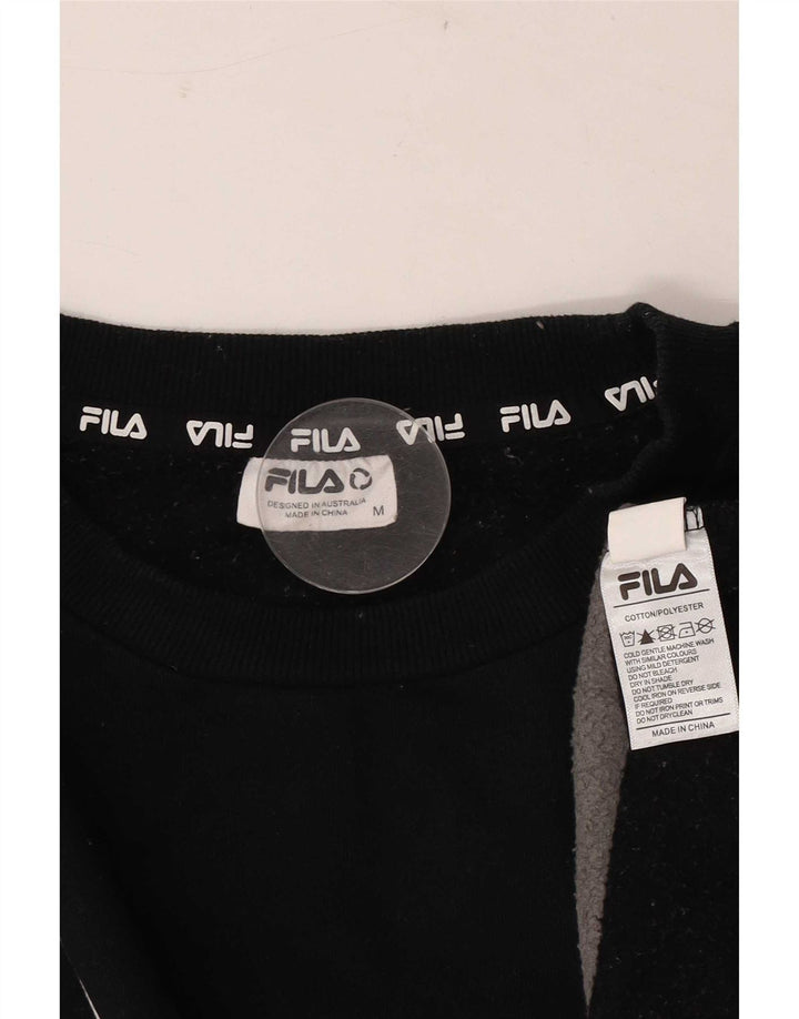 Fila Sweat-Shirt Graphique Homme Noir Moyen Coton Colorblock