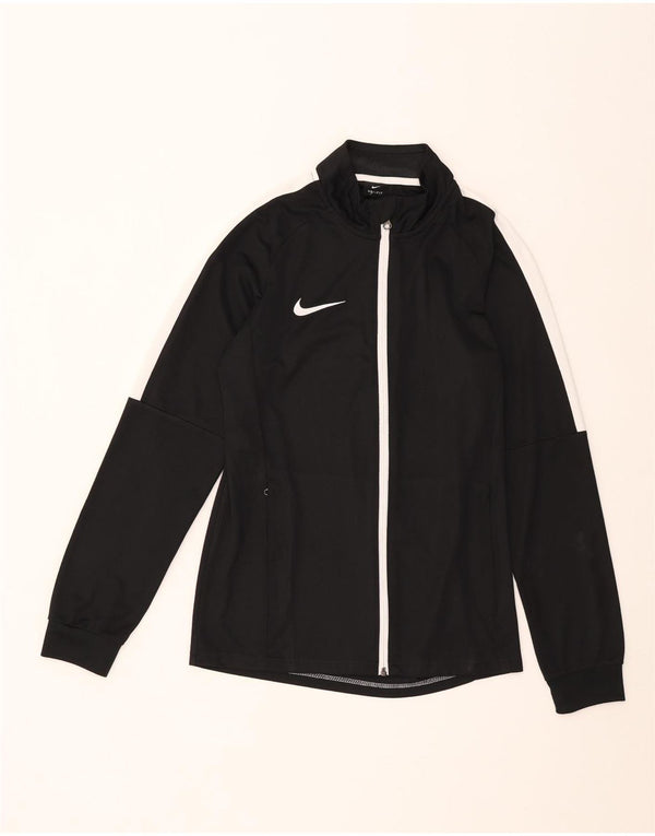 Nike Hommes Dri Fit Survêtement Top Veste Petit Noir Colorblock Polyester