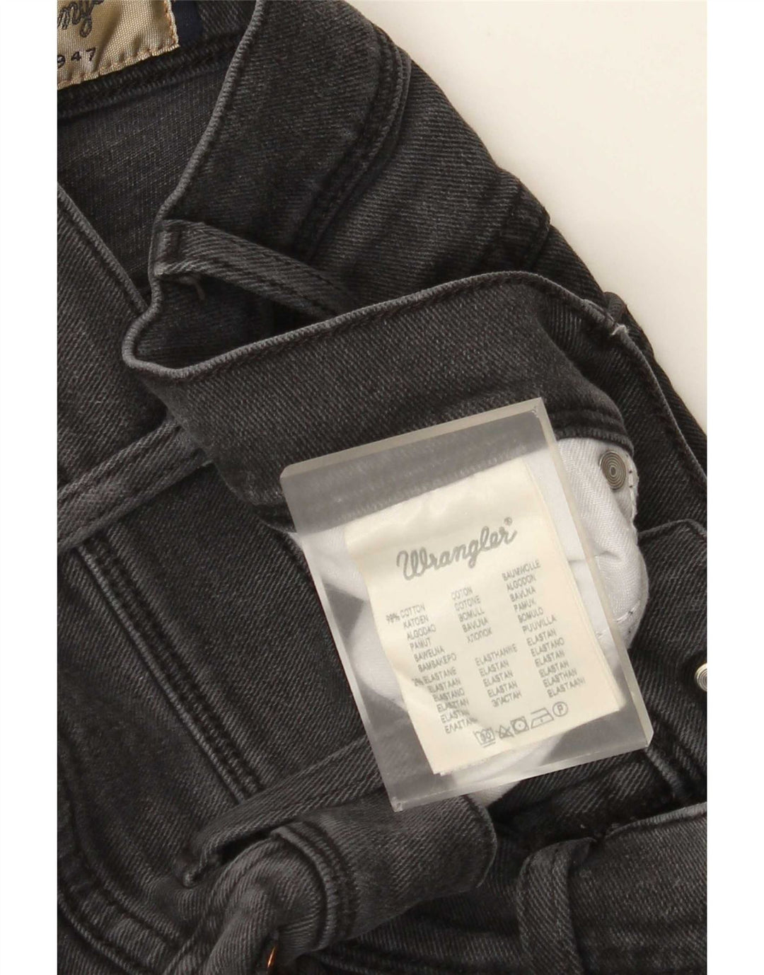 Wrangler Jean Droit Texas Stretch Homme W34 L30 Gris Coton