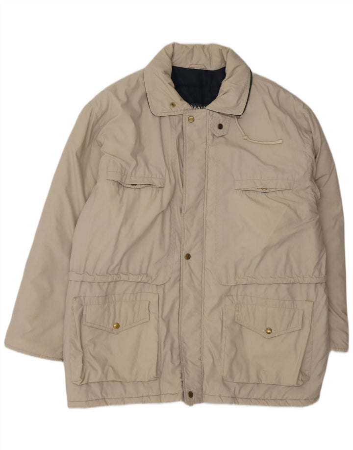 veste utilitaire homme vintage UK 40 Grand Polyester Beige