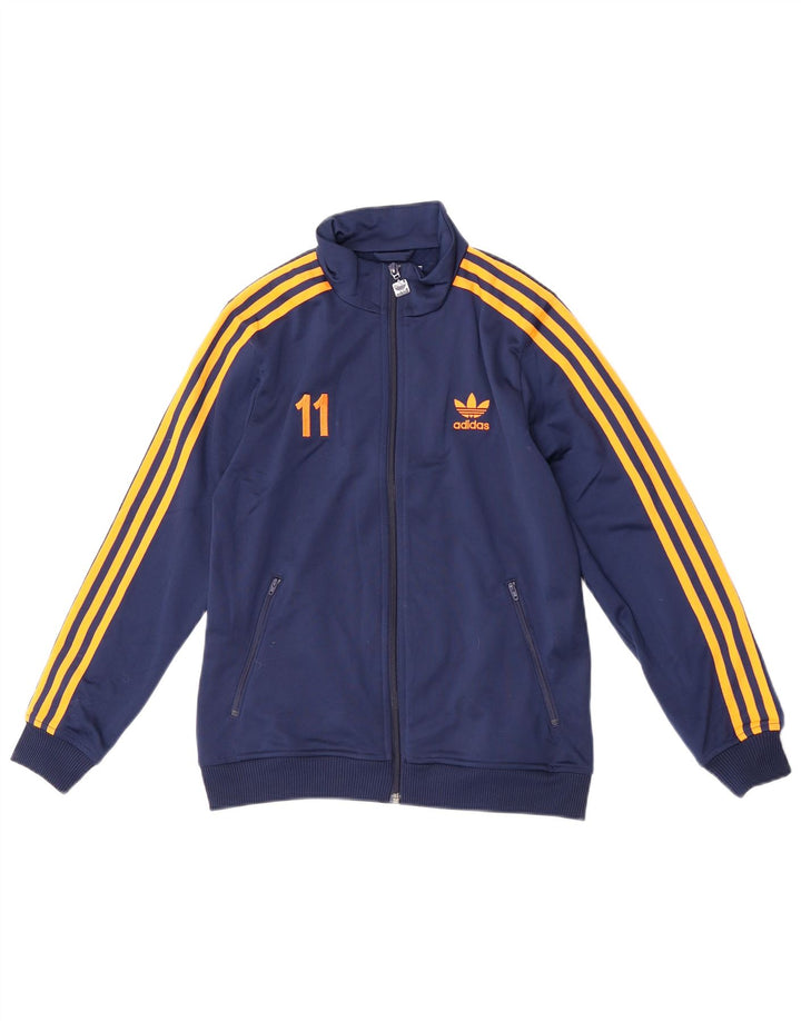 Adidas Veste de survêtement graphique pour garçon 10-11 ans Bleu marine moyen