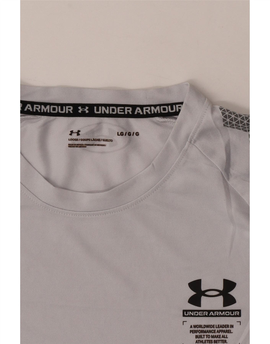 Under Armour T-Shirt Homme Haut Large Gris Géométrique