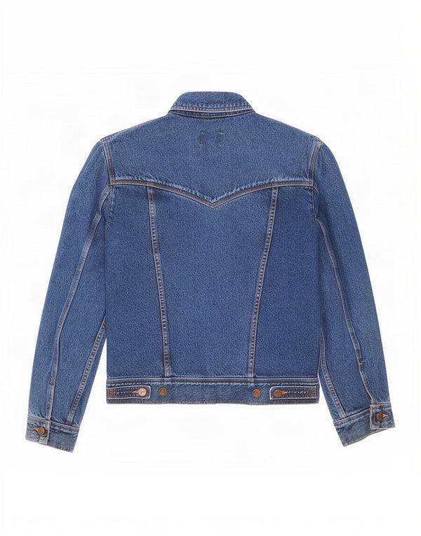Wrangler Veste en jean coupe décontractée pour homme UK 40 Large Bleu
