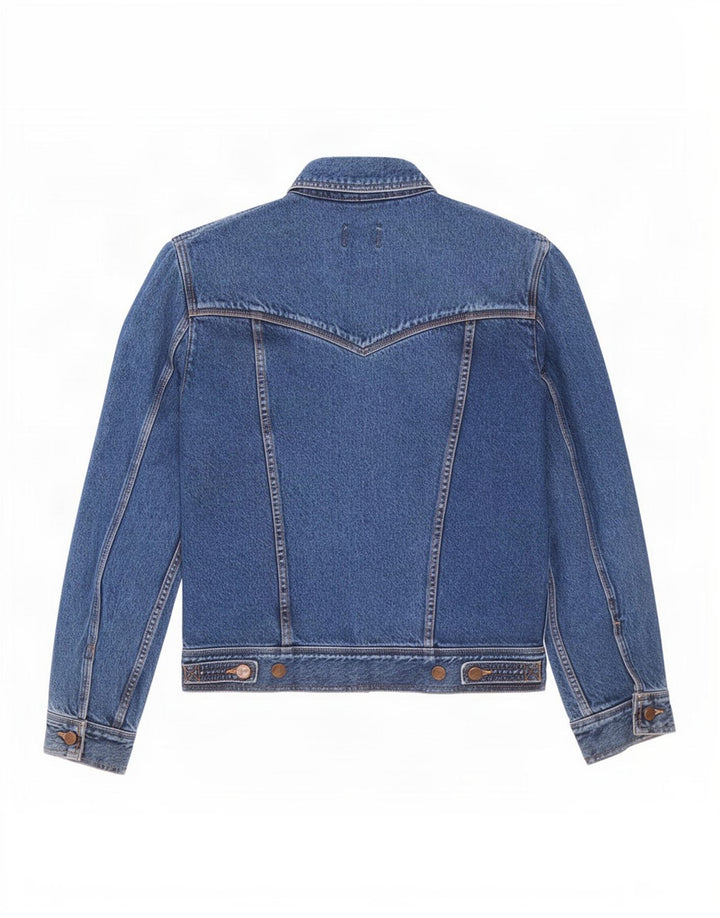 Wrangler Veste en jean coupe décontractée pour homme UK 40 Large Bleu