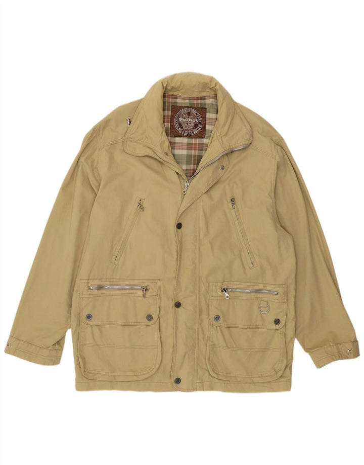Polbot Veste utilitaire à capuche pour homme UK 40 Grand coton beige