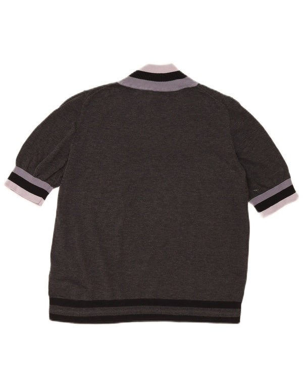 Cos Pull col roulé pour femme UK 44 Gris moyen Colourblock