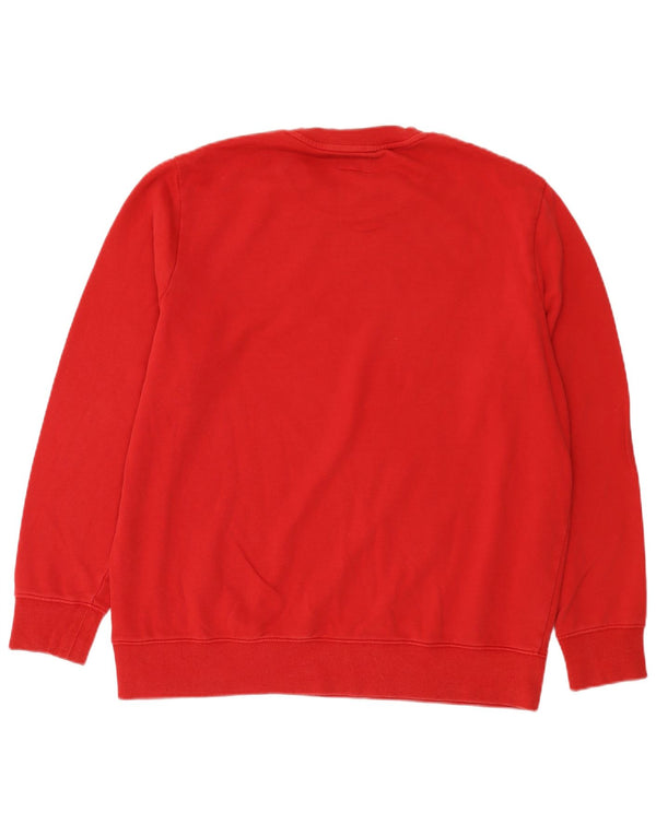 Wrangler Sweat-shirt graphique coupe régulière pour homme XL en coton rayé rouge