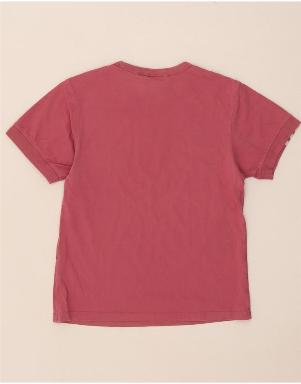 Adidas T-Shirt Femme Top UK 10 Petit Rose Coton