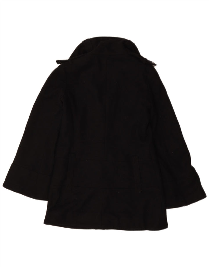Topshop Caban surdimensionné pour femme UK 6 XS Noir Polyester