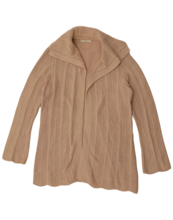 Marks & Spencer Pull cardigan ouvert long pour femme UK 14 Large Beige