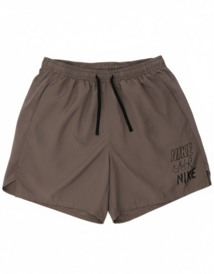Nike Short de sport Dri Fit Graphic pour homme, grand, gris, polyester