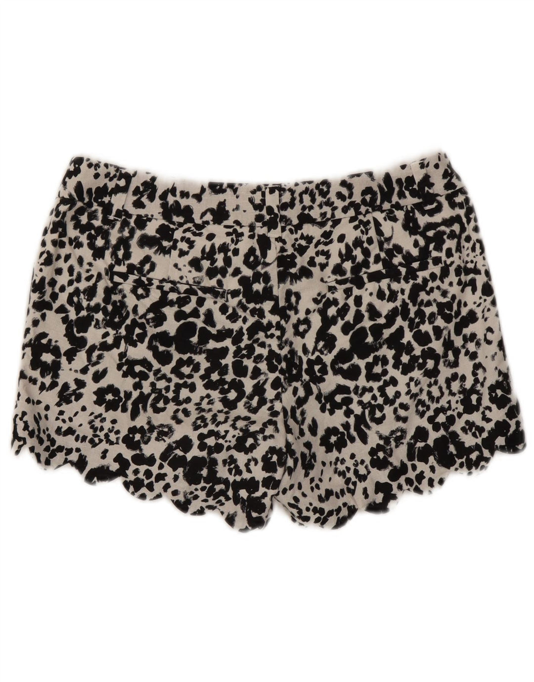 J. Crew Womens Hot Pants US 4 Small W27 Blanc Animal Print Lin