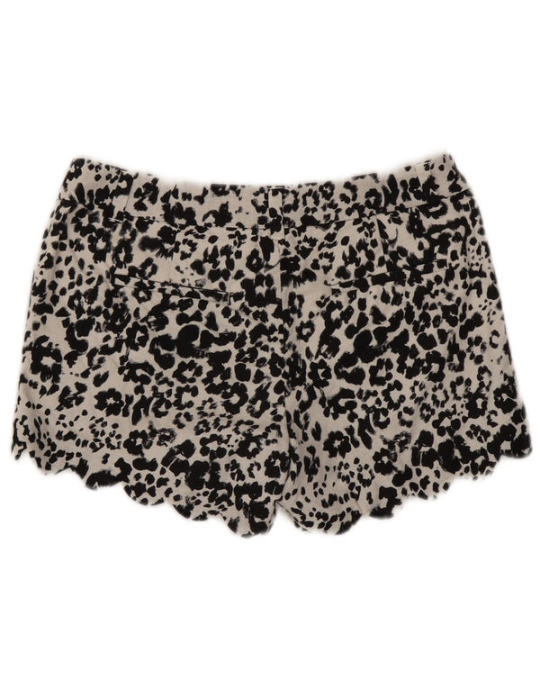 J. Crew Womens Hot Pants US 4 Small W27 Blanc Animal Print Lin