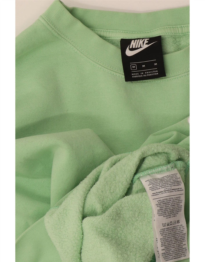 Nike Sweat-shirt court surdimensionné pour femme UK 14 en coton vert moyen