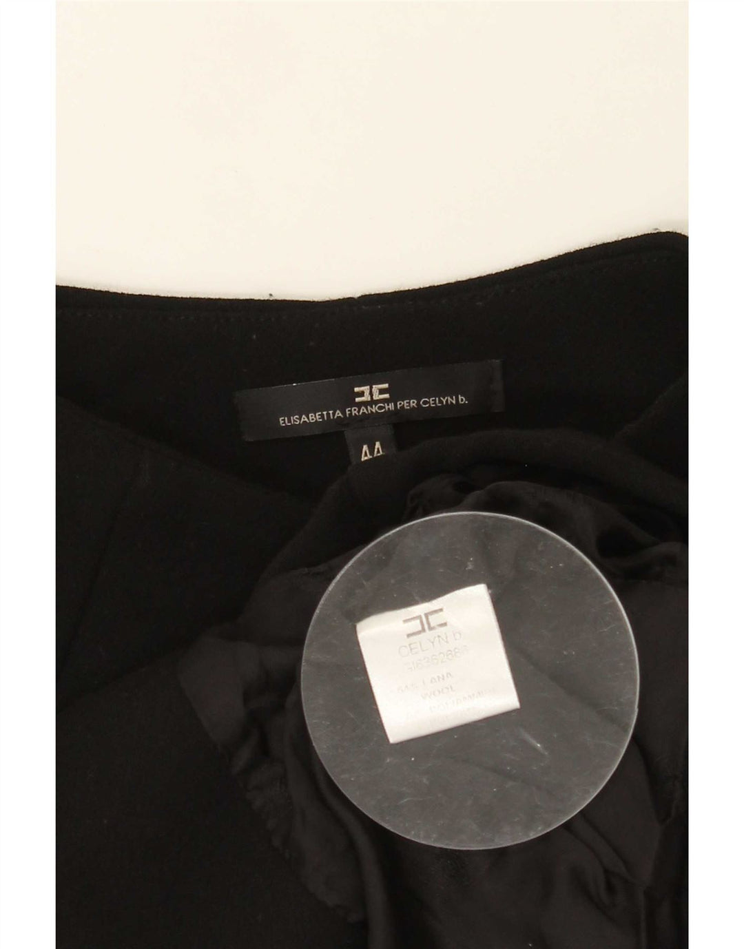 Elisabetta Franchi Veste Boléro Femme IT 44 Laine Noir Moyen