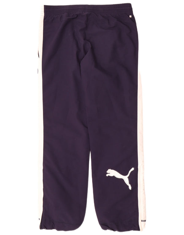 Puma Pantalon de Survêtement Joggers Homme Bleu Marine Moyen Colorblock Sports