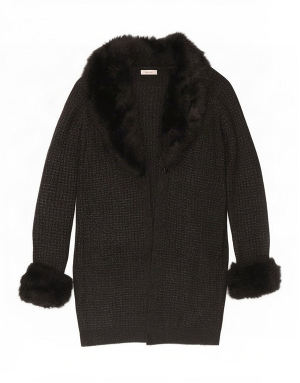 Marks & Spencer Pull cardigan long Per Una pour femme Noir moyen UK 14