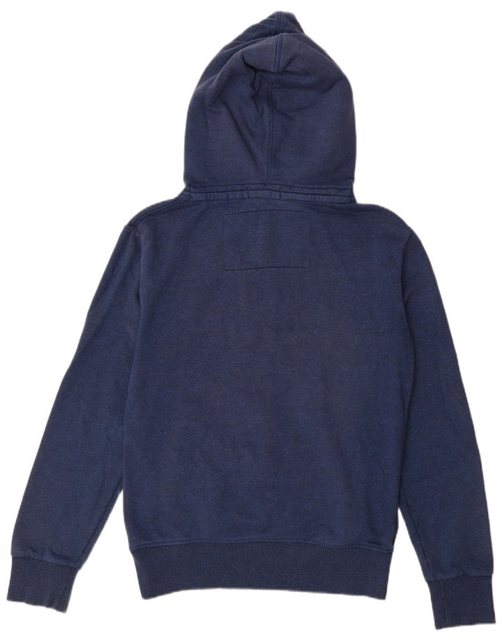 Superdry Pull à capuche pour homme en coton bleu marine Small