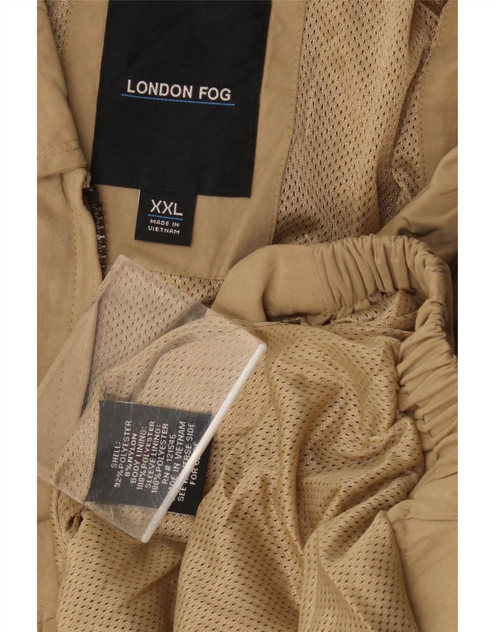 London Fog Veste Bomber Homme UK 44 2XL Beige Polyester