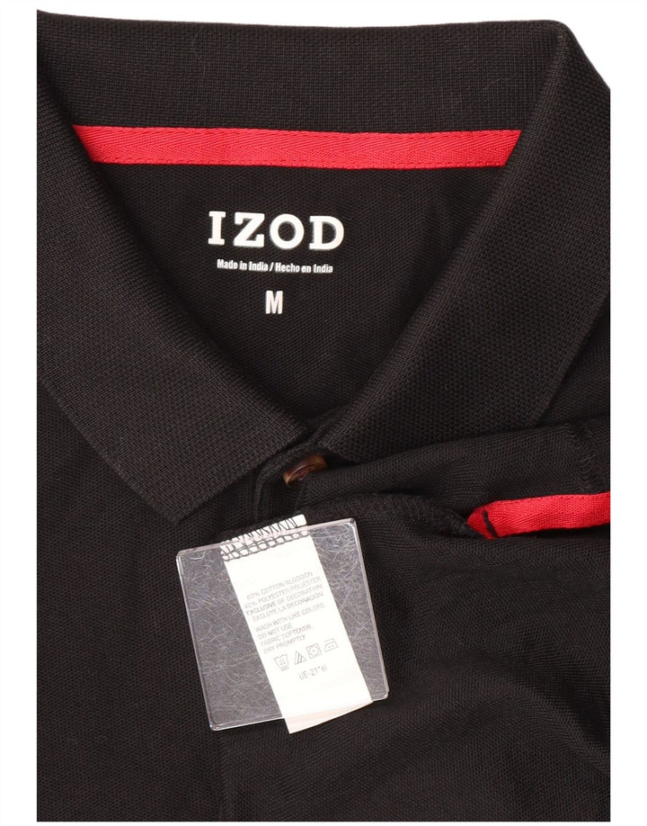 Izod Polo Homme Coton Noir Moyen