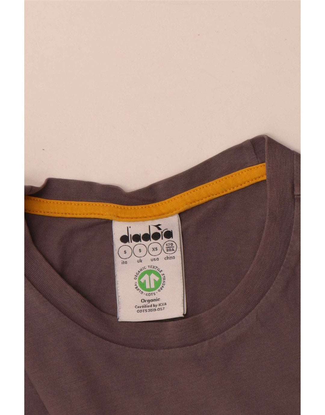 Diadora T-Shirt Graphique Haut Petit Gris Coton Homme