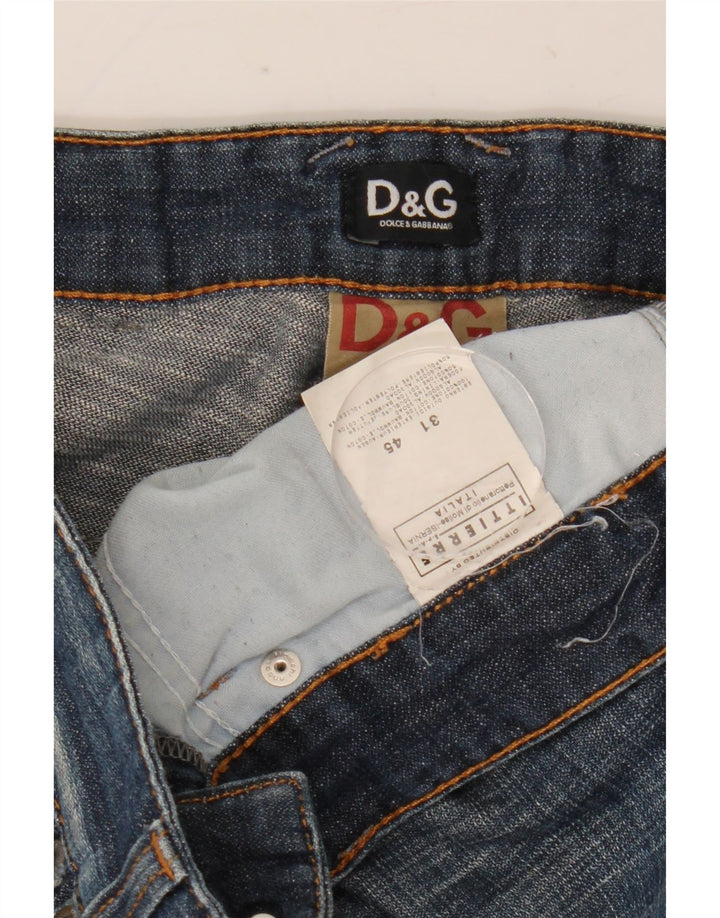 Dolce & Gabbana Jean droit homme W31 L35 bleu coton