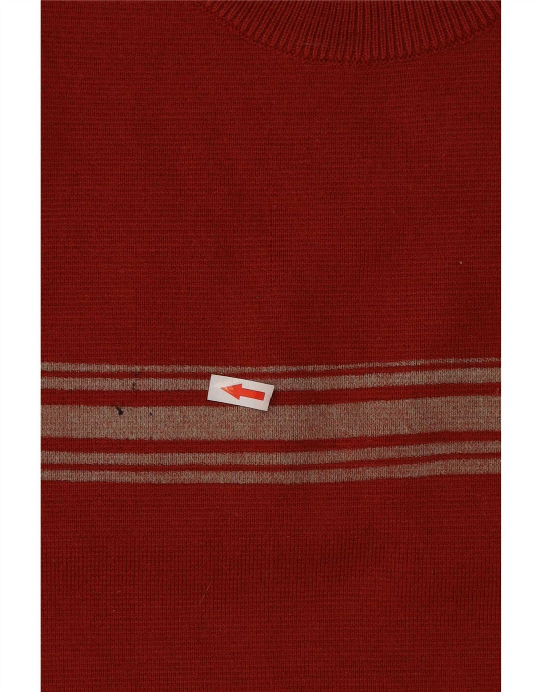 Fila Pull à col rond pour homme XL en laine color block rouge