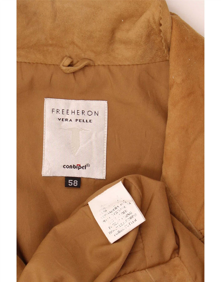 Conbipel Manteau en Daim Free Heron pour Homme IT 58 2XL Cuir Beige