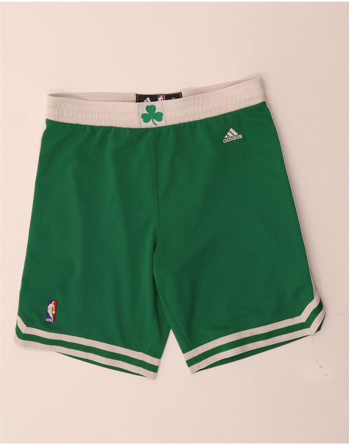 Adidas Short de sport Boston Celtics pour homme Petit Vert Polyester